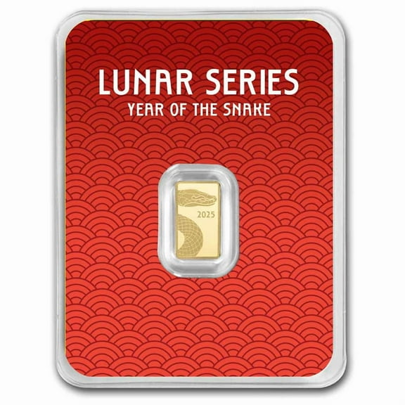 1 gram Gold Bar - 2025 APMEX Year of the Snake (TEP, Series 2)