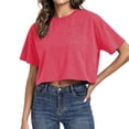 thumbnail image 2 of Cropped T Shirts for Women Oversized Tshirts Casual Loose Fit Crewneck Lightweight Summer Crop Tops for Women Trendy Fashion, 2 of 9