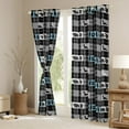 thumbnail image 3 of Retro Farmhouse Curtains Bear Deer Patchwork Grid Curtains & Drapes,Country Lodge Cabin Blackout Curtains Woodland Animals Rustic Decor,Grey Lattice Checkered Buffalo Plaid Decor, 3 of 6
