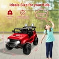 thumbnail image 6 of 12V Kids Ride on Jeep Car Electric 2 Seats Off-Road Truck SUV Vehicle with Remote LED Lights Red, 6 of 9