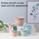 thumbnail image 5 of Yuarrent Macetas ligeras y portátiles de PP, 5 uds., todas las necesidades de jardinería, macetas de flores para interiores y exteriores, Jardín y Patio rosa 25.5*20*14.8 cm, 5 of 6