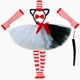thumbnail image 2 of Falda tutú para niñas con diseño de gato en el sombrero, tutú blanco y negro para niñas pequeñas, faldas de tul esponjosas, disfraces del Dr. Seuss para niños, ropa de Halloween, 2 of 5