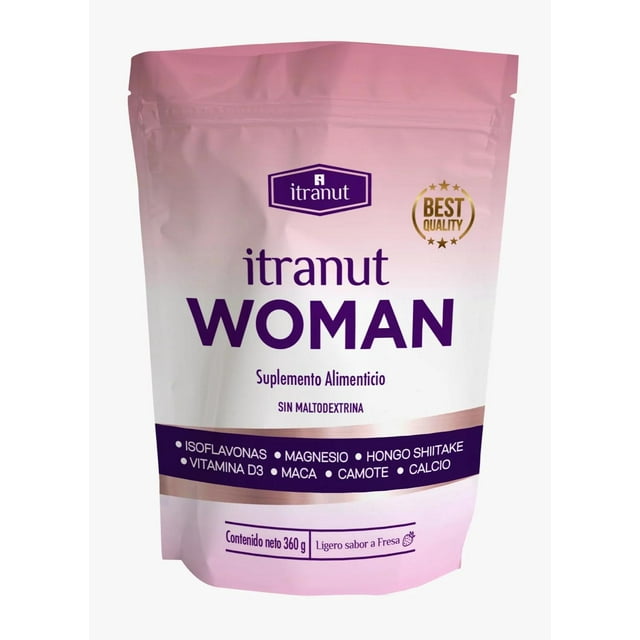 Woman Isoflavonas Magnesio Calcio 360 g Fresa Itranut rosa