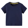 thumbnail image 4 of Cethrio Kids Boys' Shorts Sets, Crew Neck Short Sleeve Cotton Summer Outfit Sets Navy Size 5-6 T, 4 of 4