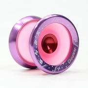 C3yoyodesign SHFX Speedaholic FX Yo-Yo - Finger Spin Extreme - Hybrid YoYo (Translucent Dark Pink with Pink Ring)