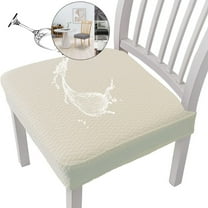 WNFJR Waterproof Seat Covers for Dining Room Chairs, Stretch Chair Seat Slipcovers Protector Removable and Washable Kitchen Dining Chair Covers