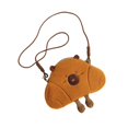 thumbnail image 3 of Capybara Shape Crossbody Bag Bag Adorable Soft Bold para vacaciones de compras de vacaciones Citas, 3 of 8