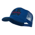 thumbnail image 2 of US Crew Embroidered Mesh back Cap - Royal OSFM, 2 of 5