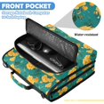 thumbnail image 6 of Zipper Binder with Shoulder Strap 2 inch 3 Ring Waterproof File Folder Organizer Bag 500 Sheet Vintage Yellow Rose Pattern, 6 of 8