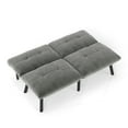 thumbnail image 4 of Convertible Futon Sofa Bed, Folding Sofa Sleeper,Modern Sofa Couch for Small Space,Apartment,Living Room,Gray, 4 of 7