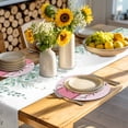 thumbnail image 4 of Happy Mother's Day Round 13 Inch Placemats Set of 8, Farmhouse Pink Floral Love Heart HeatResistant Non Slip Place Mats for Dining Table, Wipeable Braided Kitchen Table Mats for Housewarming, 4 of 9