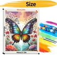 thumbnail image 3 of JYLMOOD DIY Animal Paint by Number for Adults, Easy Painting by Numbers for Gift Home Wall Decor 16x20in without Frame, Colored Canvas - Colorful Butterfly, 3 of 6