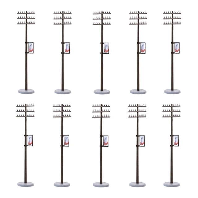 Mini poste de eléctrica Yotijar Diseño de micro paisaje de tren 1/87 9.1cm