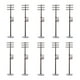 thumbnail image 1 of Mini postes de plástico desmontables para líneas eléctricas, 10 unidades, para maquetas de trenes, escala 1:100 8cm, 1 of 8