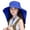 E203-Blue, variant on hengsof Children's Summer Sun Hat Outdoor Beach Sun Hat Breathable Sunshade Fisherman Hat Suitable for Girls Aged 6-14