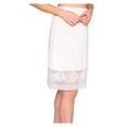 thumbnail image 3 of Fiomva Women Lace Slip Skirt Extender Knee Length High Waist Skirts, 3 of 3