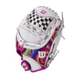 thumbnail image 4 of Wilson 2024 A440™ Flash™ 11.5” Youth Fastpitch Softball Glove - White/Tie Dye, Left Hand Throw, 4 of 4