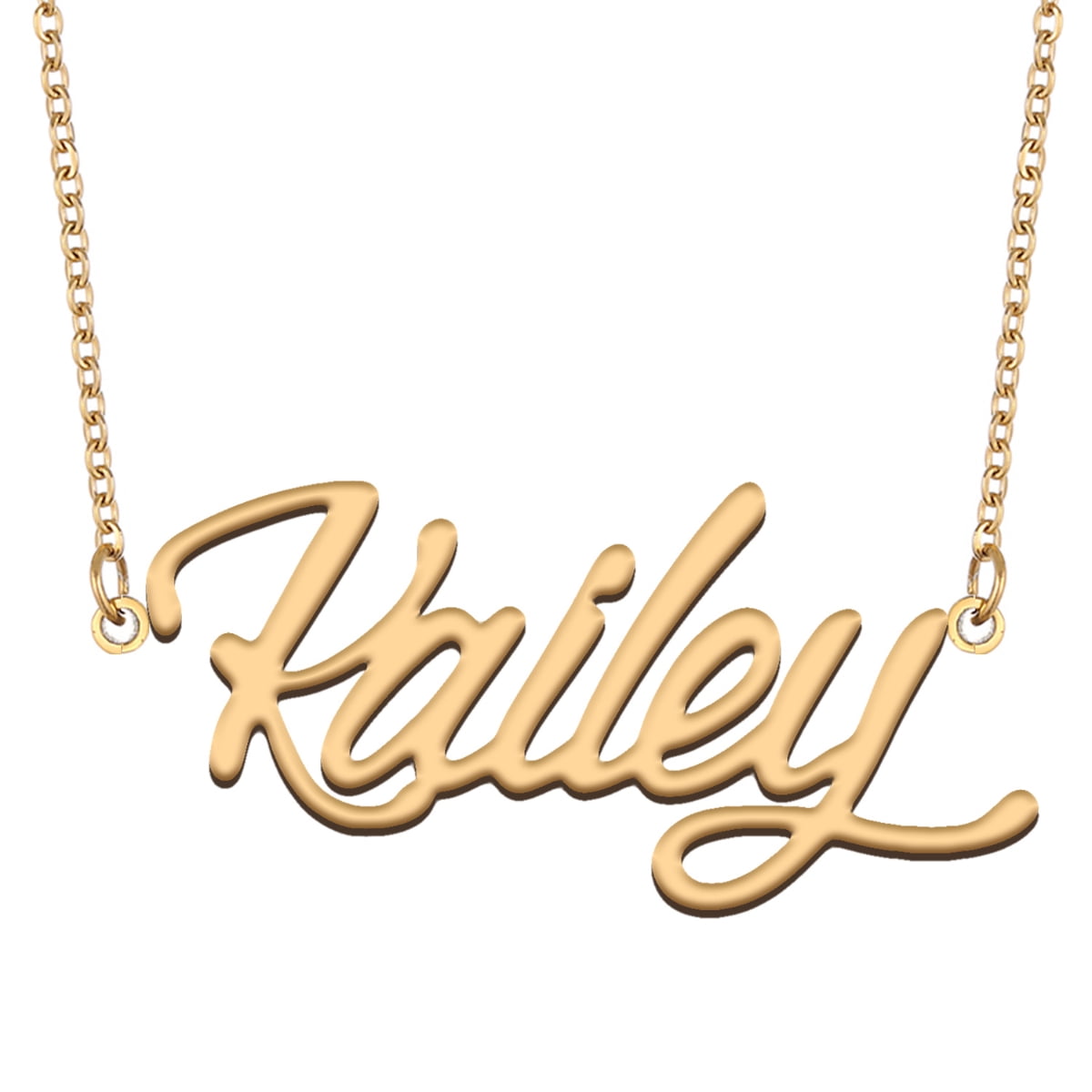 JULIANA 18ct Gold Plated Custom Heart Shaped Name Necklace Valentines Day