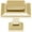 Polished Brass, variant on Alno A950-14-SN Millennium 1-1/4" Cabinet Square Knob Satin Nickel