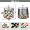 thumbnail image 2 of Yayeee Ashtray with Lid for Cigarette Smokeless Stainless Steel Home Ash Holder, Colorful Clover Pattern, 2 of 7