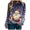 Navy, variant on Futezty Womens Christmas Sweatshirt Cute Holiday 3D Print Tops Long Sleeve Round Neck Pullover 2025 Sweaters