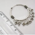 thumbnail image 3 of SilverStarJewel 925 Sterling Silver Exclusive Vintage Style Ethnic Hoop Earrings 1.7" Jewelry, 3 of 3