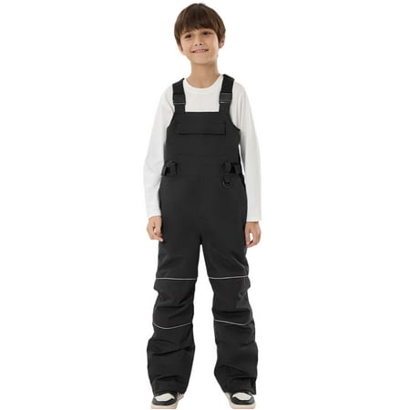 TBWNWG Girls Insulated Snowsuit Winter Ski Bib Overalls Windproof Outdoor Play Pants for Cold Weather Activities Sizes 13-14 Years