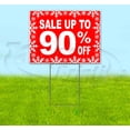 thumbnail image 1 of Sale Up To 90% Off (18" x 24") Yard Sign, Includes Metal Step Stake, 1 of 6
