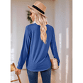 thumbnail image 3 of Womens Long Sleeve Tunic Tops Fancy Blue S as shown in the picture, 3 of 6