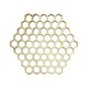 thumbnail image 1 of Mantel individual de madera con diseño de panal para mesa de comedor, juego para salón y dormitorio, decorativo, redondo, 10 cm, 1 of 7