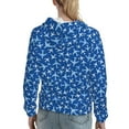 thumbnail image 7 of Lsque Airplanes in the Sky Pattern Casual Women's Hoodie,Hooded Sweatshirt with Kangaroo Pocket,Pullover Hoodie with Eye-catching Drawstrings-X-Large, 7 of 7