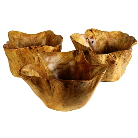 

Large Asian Cypress Wooden Salad Bowls