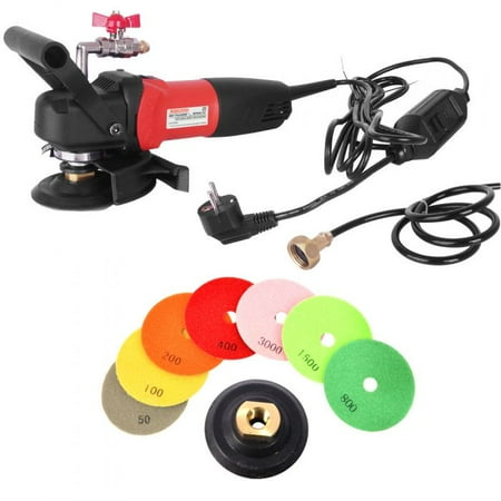 

Hardin WV5GRIN220 4 220V Variable Speed Wet Polisher and Grinder and 8 pc 5 Diamond Polishing Pad Set