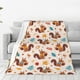 thumbnail image 1 of Balery Forest Squirrel Nuts Manta de Felpa Suave y Acogedora – Cobija de Franela Aterciopelada para Cama, Lavable y Cálida para Sofá, Mascotas, Transpirable-80"x60", 1 of 7