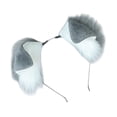 thumbnail image 3 of Diadema con orejas de perro jinwen para disfraz Gris, 3 of 8