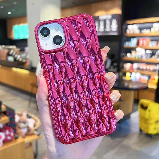 Electroplated Three-dimensional Magic Eye Personality Silicone Protective Case Suitable For Apple 14/13/12 Series