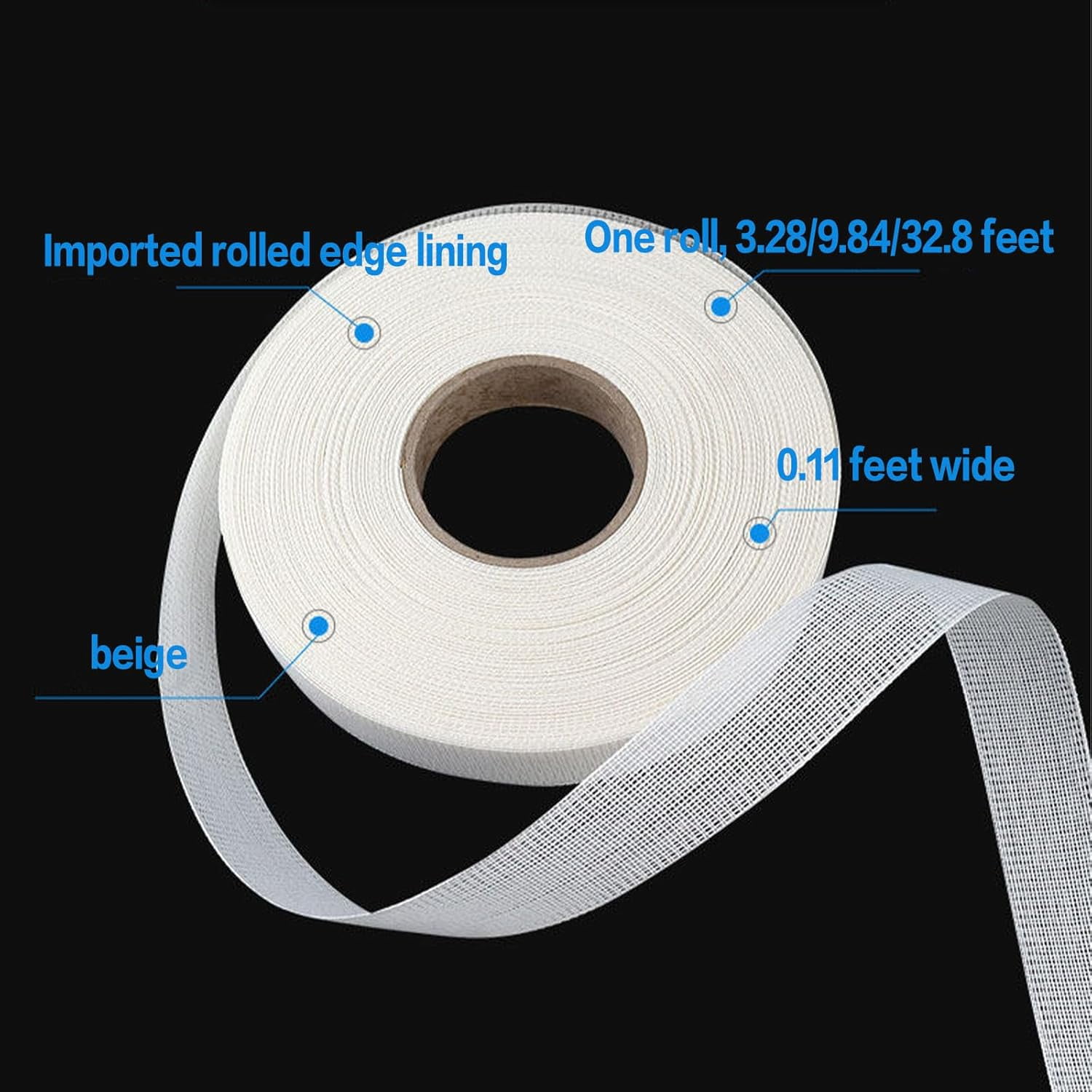No-Sew Hem Tape Roll - Fabric Adhesive Tape for Hemming Pants, Dress, Sleeves | Self-Adhesive, Washable, Iron-On, Invisible Stitch Alternative for Beginners & DIY (XX)