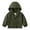 Olive Green, variant on Toddler Boys Windbreaker Casual Outerwear Kids Lightweight Zip Hooded Jacket Baby Cute Dust Coat