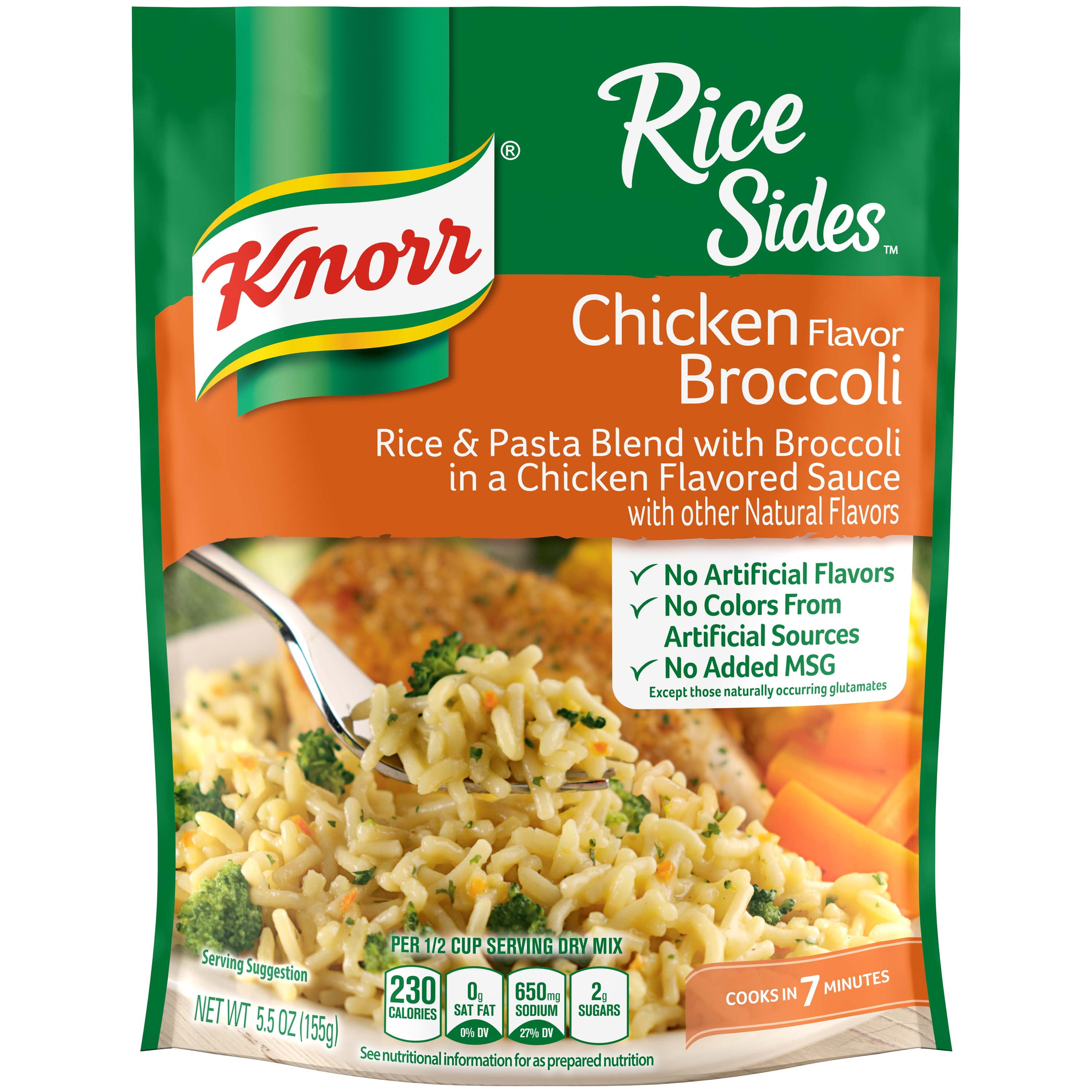 Knorr Chicken Broccoli Rice Side Dish, 5.5 oz - Walmart.com - Walmart.com