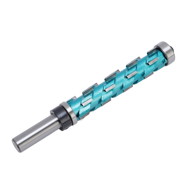 Cortador de Corte de Carburo, Diámetro de Corte de 19 mm de 12 mm Vástago Redondo Fácil Instalacia de Rodamientos Dobles Ranurones de Enrutador de Borde para Tareas de
