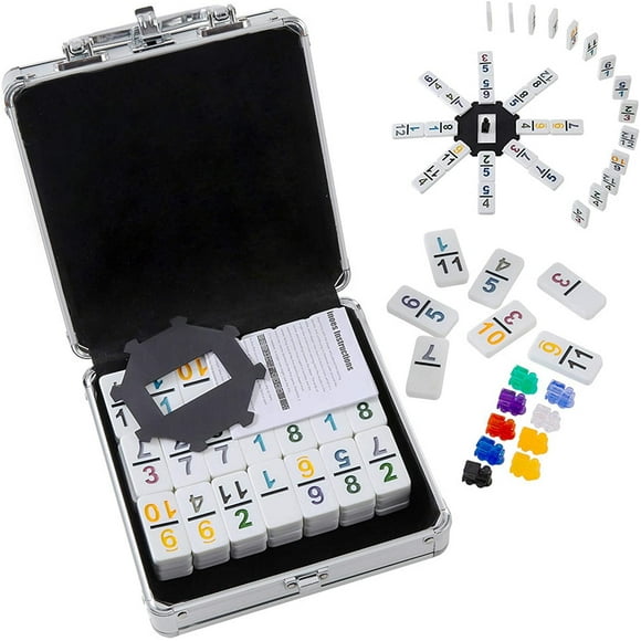 Homwom Mexican Train Dominoes with Numbers Double 12 Colored Homwom Homwom