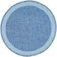 thumbnail image 2 of Safavieh DuraRug Blue Transitional Rug - Round 6', 2 of 3