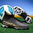 thumbnail image 4 of Zapatos de fútbol de alta calidad para hombre, botas de pie ultraligeras, cómodas, tacos deportivos de entrenamiento, césped, tacos largos, 4 of 5