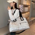 thumbnail image 4 of Bolso Mano Lona Con Separación en Seco Y Húmedo Bolsos Con Asa Superior Gran Capacidad (plateado), 4 of 9