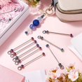 thumbnail image 2 of 20 Pieces Key Chains Bulk Keychain Beaded Keychains for Jewelry Making Accessories DIY Beaded Keychain Supplies, 2 of 6