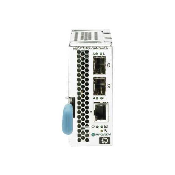 Restored McDATA 4Gb SAN Switch - Switch - plug-in module - for ProLiant BL20p, BL20p G2, BL20p G3, BL25p, BL30p, BL35p, BL40p, BL45p (Refurbished)
