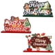 thumbnail image 3 of Wosthever Cartel de de de Feliz Navidad, muñeco de nieve, Papá Noel, cartel de mesa, cartel de alegría de Navidad para la cena de fiesta de Kits de decoración para fiestas No.1 Wosthever HA041707-01, 3 of 6