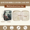thumbnail image 5 of FOR U DESIGNS Raven Rose Pattern Bible Cover for Women Large Capacity Carrying Organizer Bag Quilted Bible Holder Case Bible Bag Christian Bible Accessories, 5 of 7