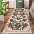 thumbnail image 2 of 2x6 FT Kitchen Runner Rugs Non Skid Washable, Faux Wool Rug Runners for Hallways Bathroom Carpet Runner, Soft Indoor Modern Floor Rug for Entryway Laundry Room, 2 of 11