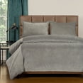 thumbnail image 3 of SIScovers Mixology Padma 4-piece Duvet Cover and Insert Set Smoke California King 4 Piece Mid-Century Modern, 3 of 5